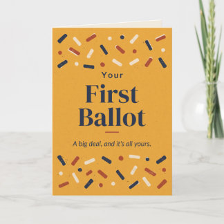 Tarjeta de Felicitación por tu Primera Votación