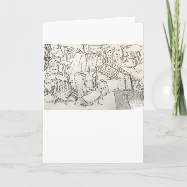 Tarjeta de felicitación por venta de garaje (Anverso)