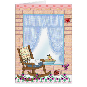 tarjeta de felicitación porche delantera