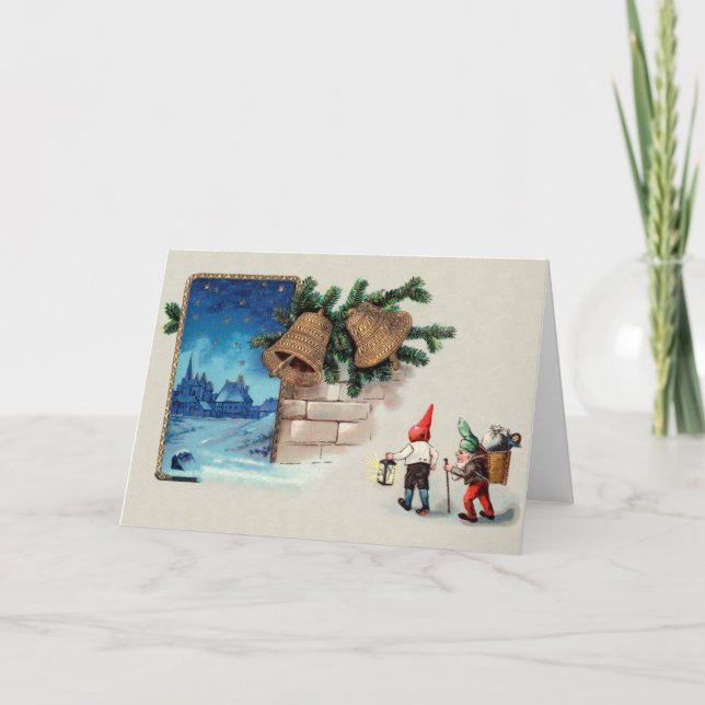 Tarjeta de felicitación porta del navidad (Anverso)