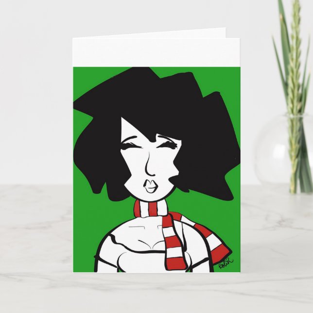 Tarjeta de felicitación Portra Doodle (Anverso)