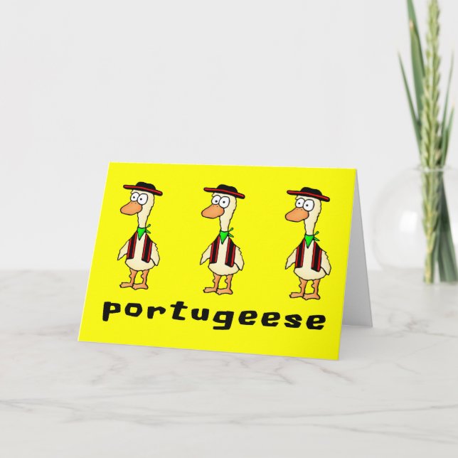 Tarjeta de felicitación portuguesa (Anverso)