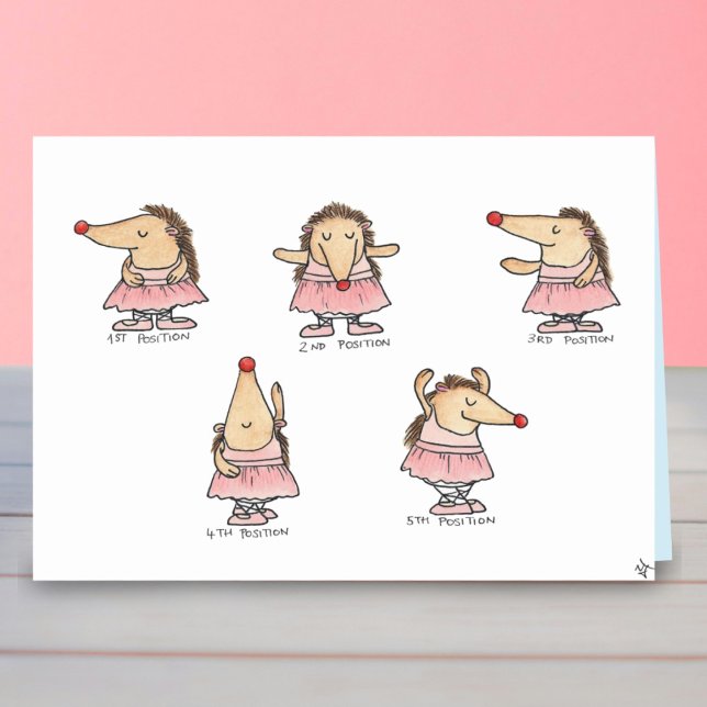 tarjeta de felicitación POSICIONES DE BALLET de Ni (Subido por el creador)
