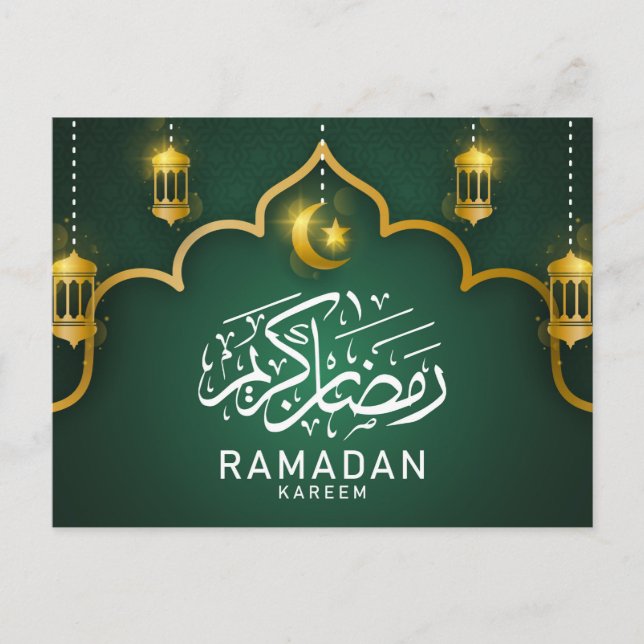 Tarjeta de felicitación/post de Ramadan Kareem (Anverso)