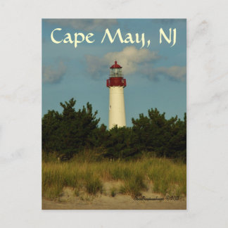 Tarjeta de felicitación/postal del faro de Cape Ma