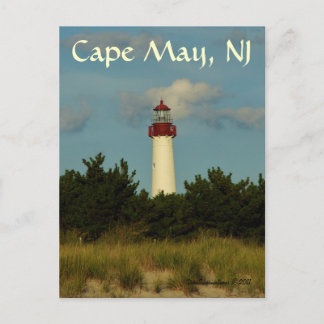 Tarjeta de felicitación/postal del faro de Cape Ma