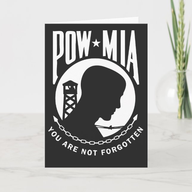 Tarjeta de felicitación POW MIA (Anverso)