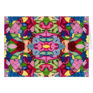 Tarjeta de felicitación preciosa del ramo