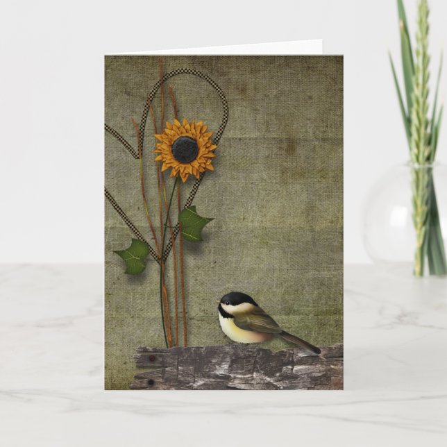 Tarjeta de felicitación primitiva (Anverso)