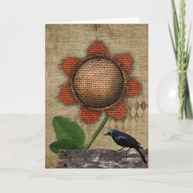 Tarjeta de felicitación primitiva (Anverso)