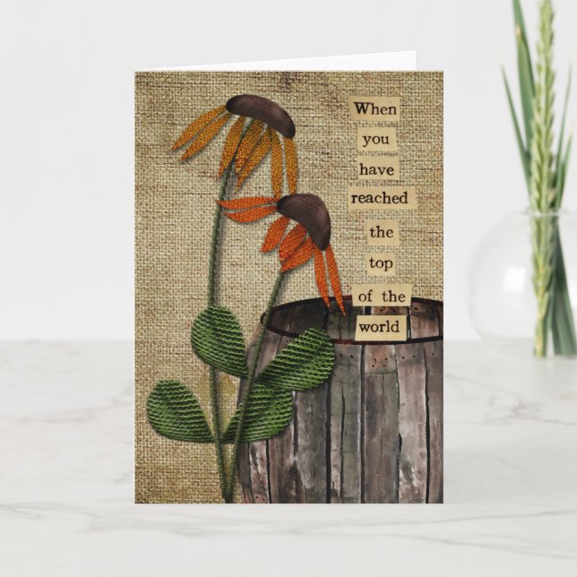 Tarjeta de felicitación primitiva (Anverso)