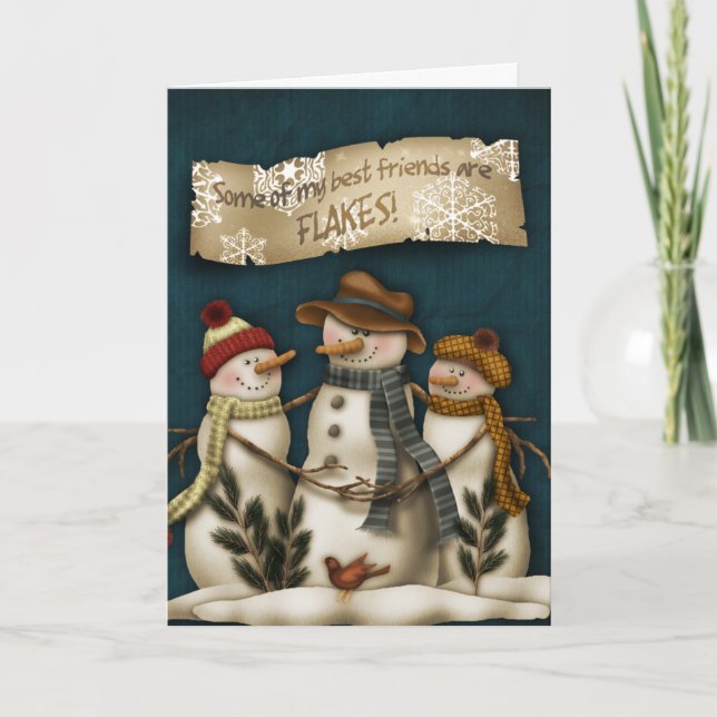 Tarjeta de felicitación primitiva del navidad del (Anverso)