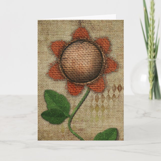 Tarjeta de felicitación Primitiva Gracias (Anverso)
