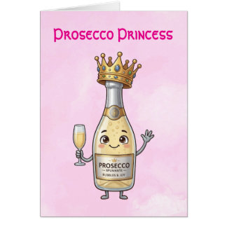 Tarjeta de felicitación Princesa Prosecco