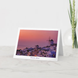 Tarjeta de felicitación - puesta del sol de