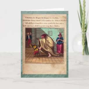 Tarjeta de felicitación Punch & Judy Story Plate I