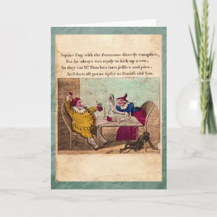 Tarjeta de felicitación Punch & Judy Story Plate I