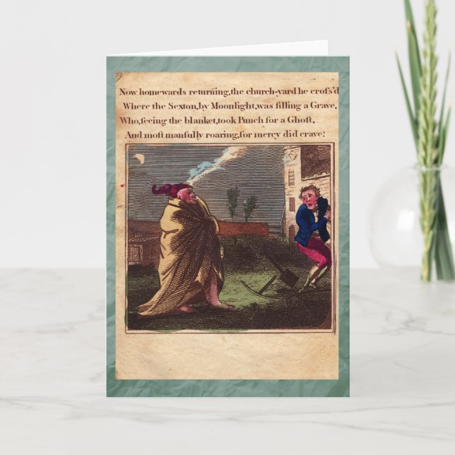Tarjeta de felicitación Punch & Judy Story Plate X (Anverso)