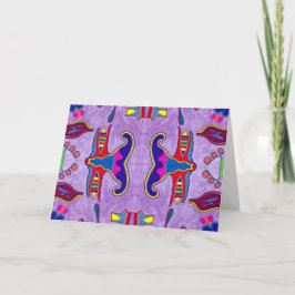 Tarjeta de felicitación Purple Dragon