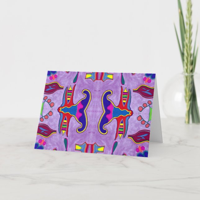Tarjeta de felicitación Purple Dragon (Anverso)