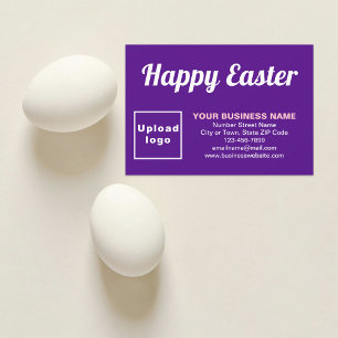 Tarjeta de felicitación Purple Easter Business Fla
