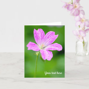 Tarjeta de felicitación Purple Geranium