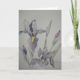 Tarjeta de felicitación Purple Iris