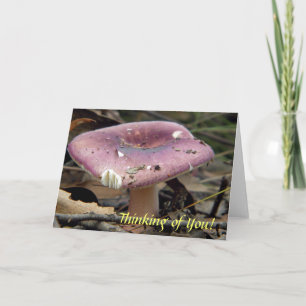 Tarjeta de felicitación Purple Mushroom