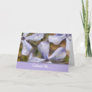 Tarjeta de felicitación Purple Phlox
