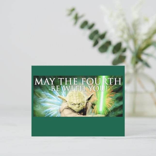 Tarjeta de Felicitación 'Que el Cuarto te acompañe (Anverso de pie)