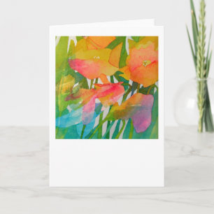 Tarjeta de felicitación que ofrece el arte de la