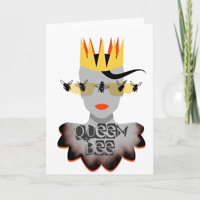 Tarjeta de felicitación Queen Bee (Anverso)