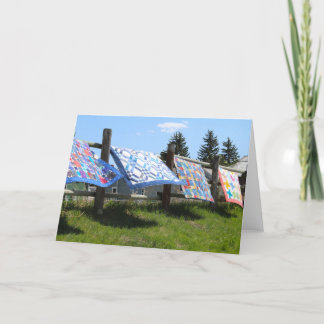 Tarjeta de felicitación Quilts