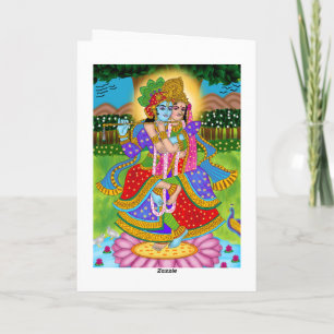 Tarjeta de felicitación Radha Krishna