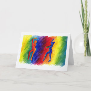 Tarjeta de felicitación Rainbow Degas