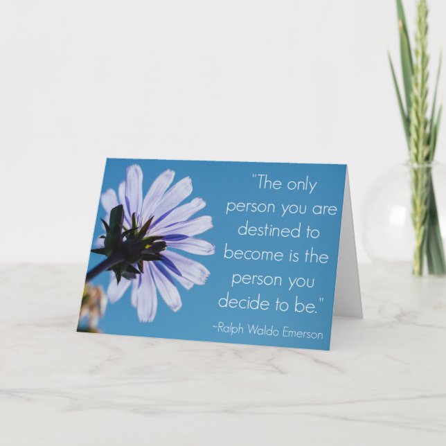 Tarjeta de felicitación Ralph Waldo Emerson (Anverso)