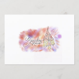 Tarjeta de felicitación Ramadan Kareem