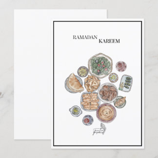 Tarjeta de felicitación Ramadán Kareem, tarjeta de