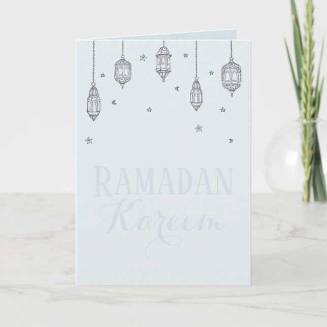 Tarjeta de felicitación Ramadan Kareem, tarjeta de (Anverso)