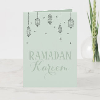 Tarjeta de felicitación Ramadan Kareem, tarjeta de