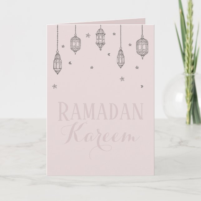Tarjeta de felicitación Ramadan Kareem, tarjeta de (Anverso)