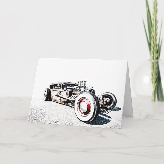 Tarjeta de felicitación Rat Rod (Anverso)