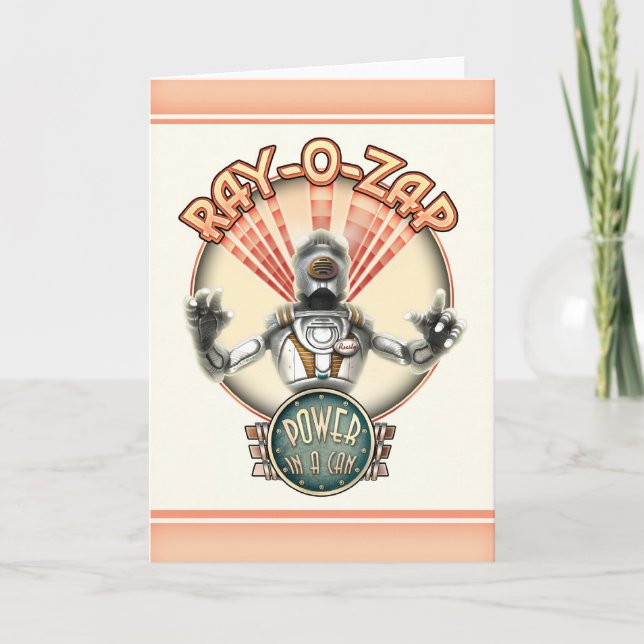 Tarjeta de felicitación Ray-O-Zap (Anverso)