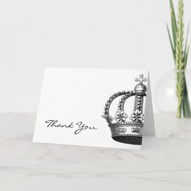 Tarjeta de felicitación real de la corona (Anverso)