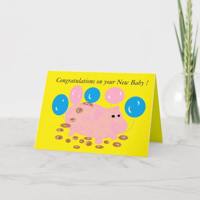 Tarjeta de felicitación/Recién nacido (Anverso)