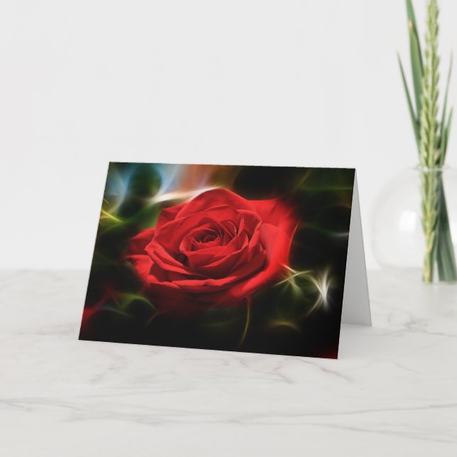 Tarjeta de felicitación Red Rose (Anverso)