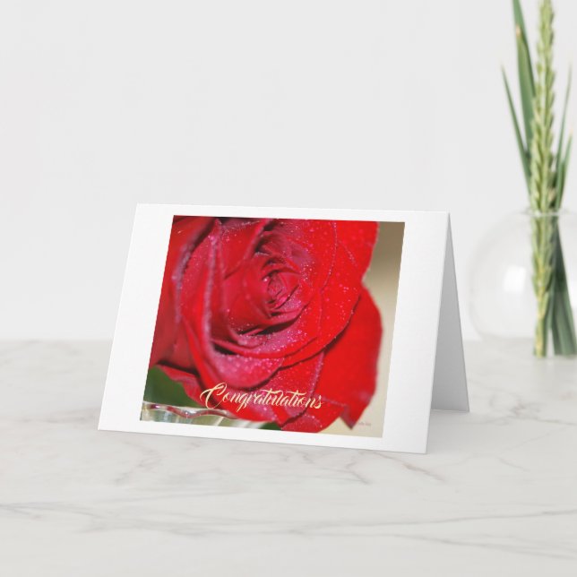 Tarjeta de felicitación Red Rose (Anverso)