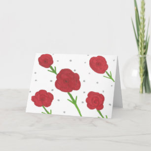 Tarjeta de felicitación Red Roses All Ochase