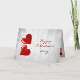 Tarjeta de felicitación Red Valentine Hearts