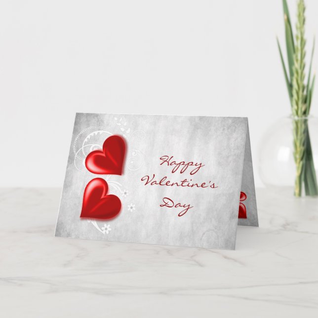 Tarjeta de felicitación Red Valentine Hearts (Anverso)
